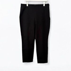 Everlane side zip black stretch cotton pants size 16